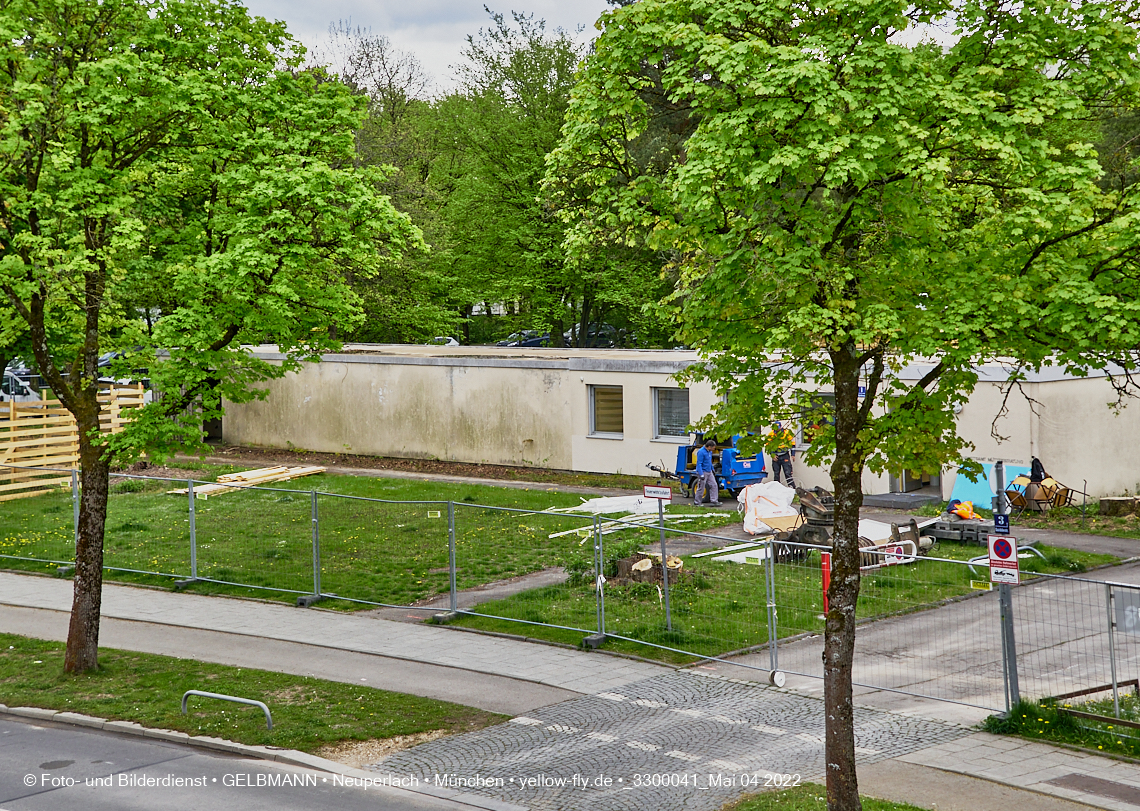 04.05.2022 - Baustelle am Haus für Kinder in Neuperlach